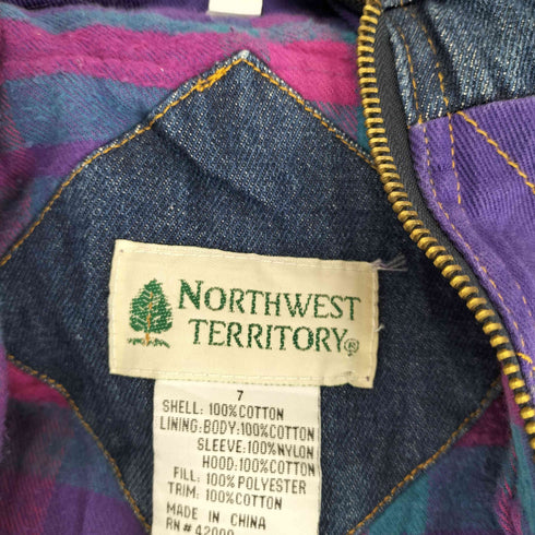 ノースウエストテリトリー NORTHWEST TERRITORY コーデュロイ切替デニムフーディージャケット レディース 7