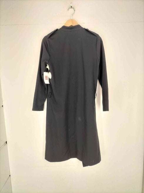 グリーン green エポレット付きノーカラーコート メンズ