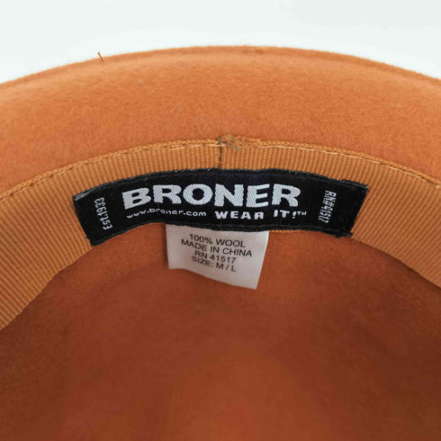 ブローナー BRONER ウール中折れハット メンズ M/L