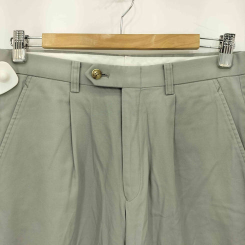 バーバリーロンドン BURBERRY LONDON ワンタック コットン スラックス パンツ メンズ W76