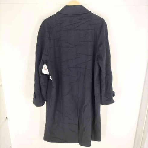 カシミヤ100 比翼ステンカラーコート メンズ