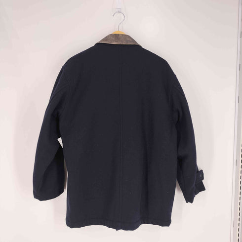 Sift up 襟カウレザー ウールナイロン クルーザージャケット メンズ import:M