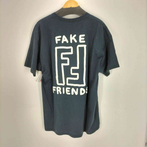発泡プリント クルーネックTシャツ メンズ