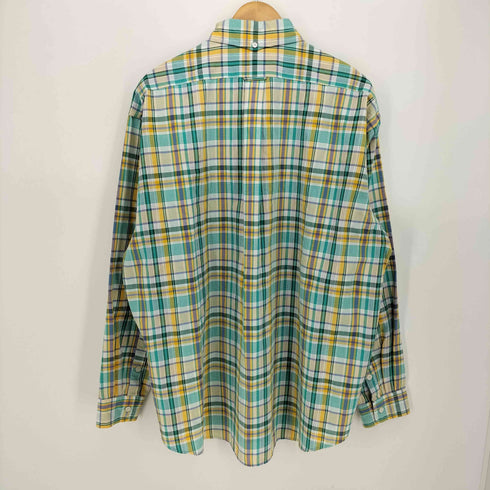 ザノースフェイス THE NORTH FACE L/S MADRAS SHIRT ロゴ 刺繍 マドラス チェック シャツ メンズ import:L