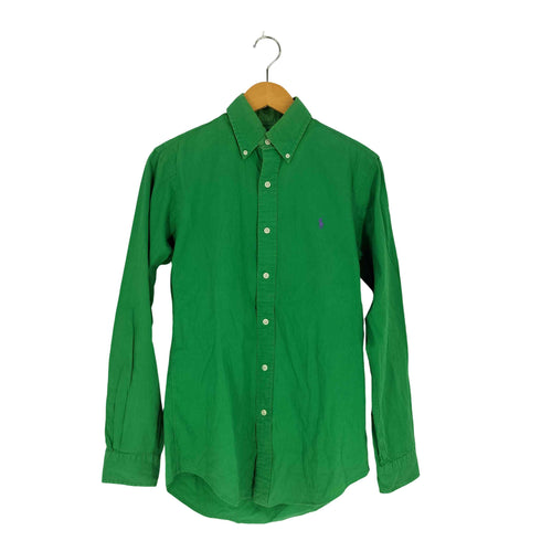 ラルフローレン RALPH LAUREN 90s CUSTOM FIT ポニー刺繍 コーデュロイ ボタンダウンシャツ メンズ import:XS