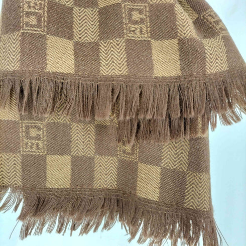 チャップスラルフローレン CHAPS RALPH LAUREN モノグラム フリンジマフラー レディース