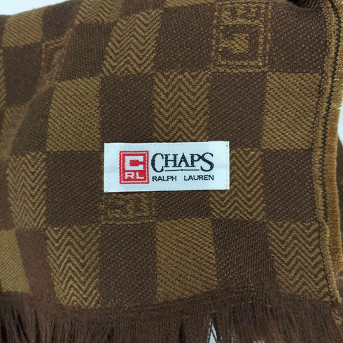 チャップスラルフローレン CHAPS RALPH LAUREN モノグラム フリンジマフラー レディース