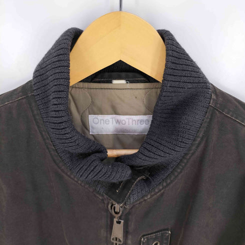 ONE TWO THREE パテッド ゴンズ ボンバージャケット 中綿 メンズ import:M