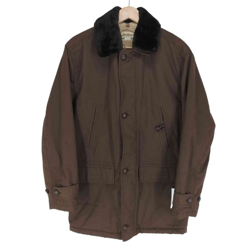 裏地ボアジップ 襟ファー ハーフコート メンズ 92