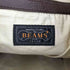 ビームス BEAMS ショルダーストラップ付 ブラウンレザートートバック メンズ