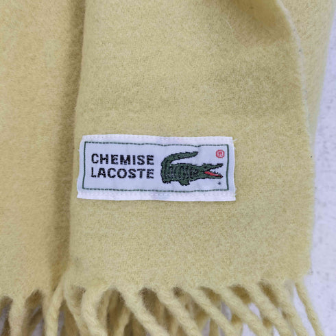 シュミーズラコステ CHEMISE LACOSTE ロゴ刺繍フリンジマフラー メンズ