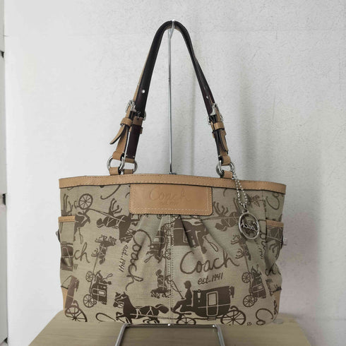 コーチ COACH ジャガードキャリーオールトートバッグ レディース