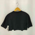 エムエスジーエム MSGM イタリア製 ブラッシュストロークロゴ クロップドTシャツ レディース import:XS