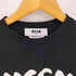 エムエスジーエム MSGM イタリア製 ブラッシュストロークロゴ クロップドTシャツ レディース import:XS