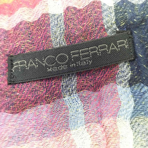 FRANCOFERRARI イタリア製 マドラス ストール レディース