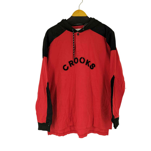 クルックスアンドキャッスルズ CROOKS&Castles フロントアーチワッペンプルオーバーパーカー メンズ import:XL