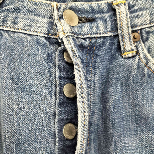 アンユーズド UNUSED ストレートダメージデニムパンツ メンズ