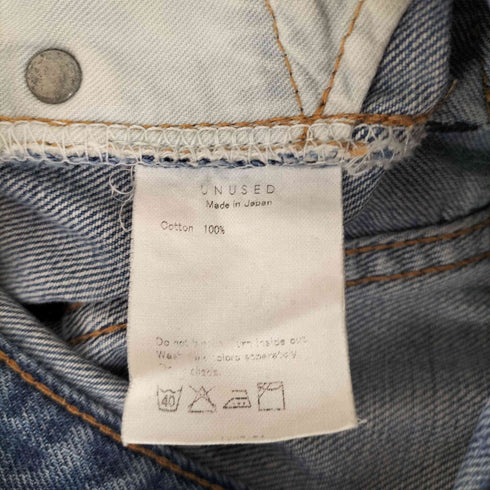 アンユーズド UNUSED ストレートダメージデニムパンツ メンズ