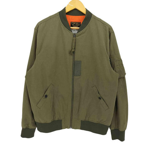 MADEN WORKER ヘリンボーン ツイル MA-1 ミリタリー フライト ジャケット メンズ S-XXXL