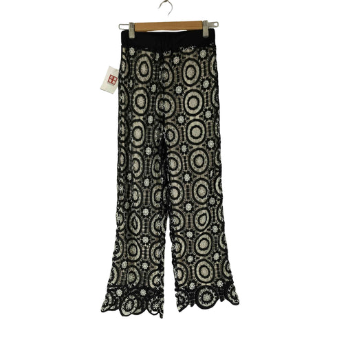 ジーナシス JEANASIS クロシェ編みレイヤードパンツ レディース