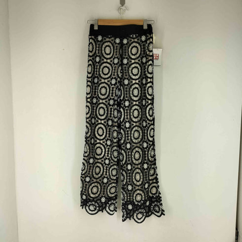 ジーナシス JEANASIS クロシェ編みレイヤードパンツ レディース