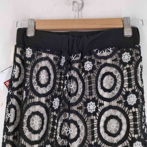 ジーナシス JEANASIS クロシェ編みレイヤードパンツ レディース