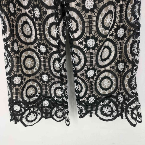 ジーナシス JEANASIS クロシェ編みレイヤードパンツ レディース