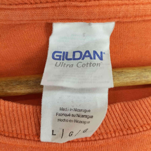 ギルダン GILDAN 両面プリント L/S Tシャツ メンズ import:L