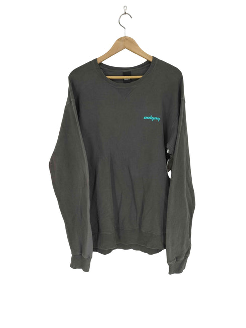 オンリーニューヨーク ONLY NY ロゴ刺繍Vガゼットクルーネックスウェット メンズ M