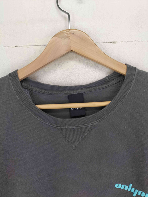 オンリーニューヨーク ONLY NY ロゴ刺繍Vガゼットクルーネックスウェット メンズ M