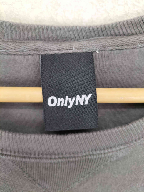 オンリーニューヨーク ONLY NY ロゴ刺繍Vガゼットクルーネックスウェット メンズ M