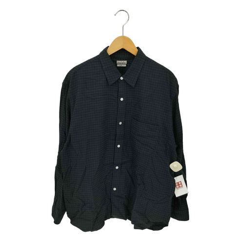 スティーブンアラン Steven Alan 40/1 NEL CHECK REGULAR COLLAR SHIRT-LOOSE チャック 長袖シャツ メンズ import:M