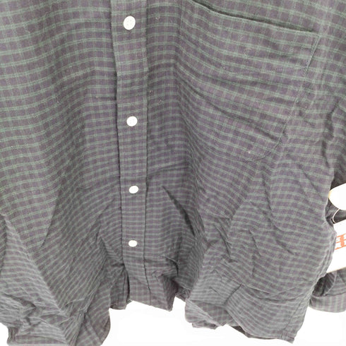 スティーブンアラン Steven Alan 40/1 NEL CHECK REGULAR COLLAR SHIRT-LOOSE チャック 長袖シャツ メンズ import:M