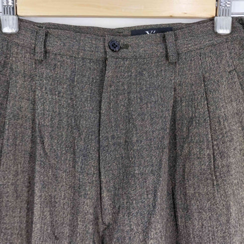 ワイズ Ys ウール100% 2タック ワイドスラックス レディース