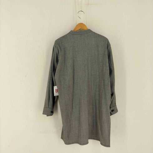 l'heritage martinique レーヨン混ウールロングシャツ レディース