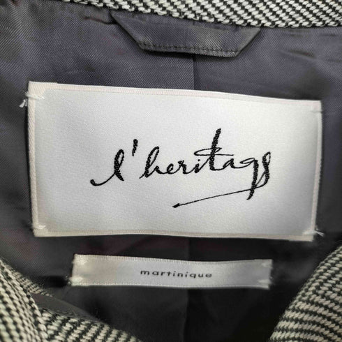 l'heritage martinique レーヨン混ウールロングシャツ レディース