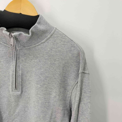 カルバンクラインジーンズ Calvin Klein Jeans A-CHENILLE MONOLOGO ZIP THRU ハーフジップスウェット メンズ import:L