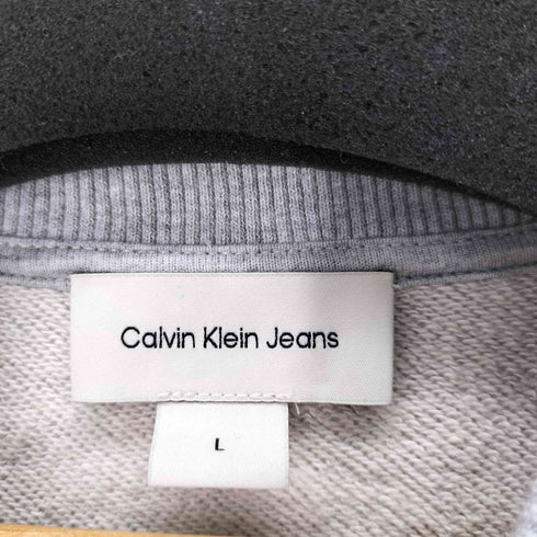 カルバンクラインジーンズ Calvin Klein Jeans A-CHENILLE MONOLOGO ZIP THRU ハーフジップスウェット メンズ import:L