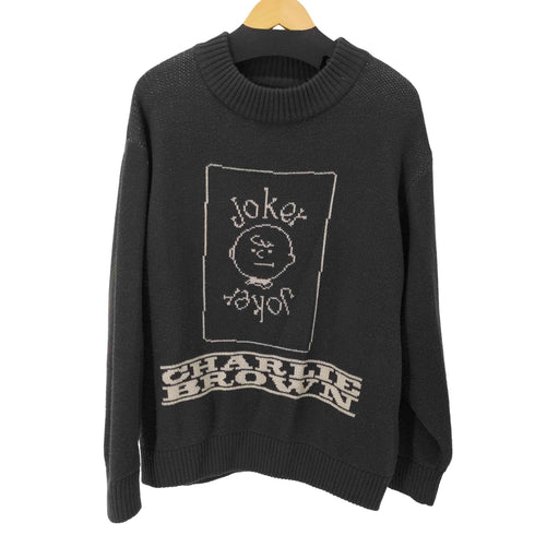 ピーナッツ PEANUTS 別注 ダブル ジャガードニット メンズ JPN:L