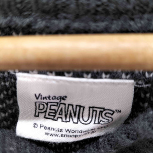 ピーナッツ PEANUTS 別注 ダブル ジャガードニット メンズ JPN:L