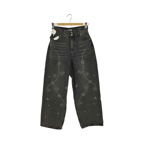 アメリ AMERI STUDS DETAIL STRAIGHT DENIM PANTS レディース 26