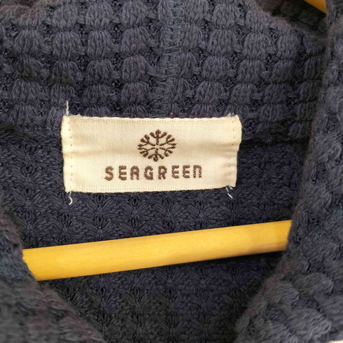 シーグリーン seagreen BIG WAFFLE HOODIE レディース 01