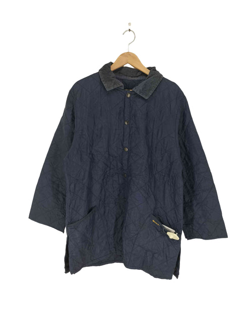 バブアー Barbour 襟コーデュロイキルティングコート メンズ L