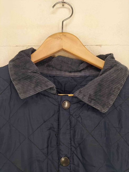バブアー Barbour 襟コーデュロイキルティングコート メンズ L