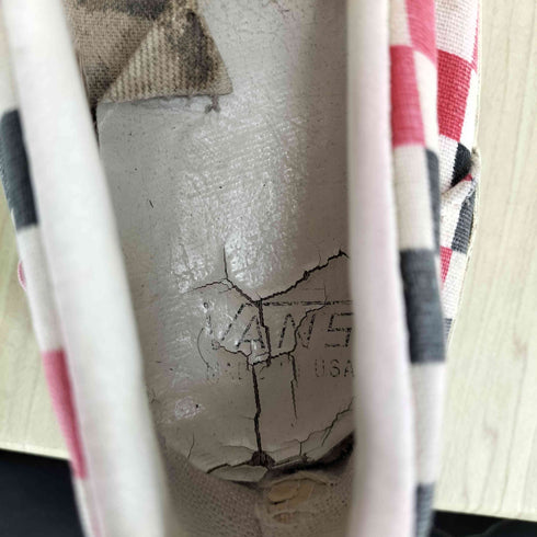 バンズ VANS 70-80s USA製 チェッカーフラッグスリッポン メンズ