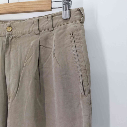 パパス papas ウール 2タック ワイドスラックス メンズ JPN:L