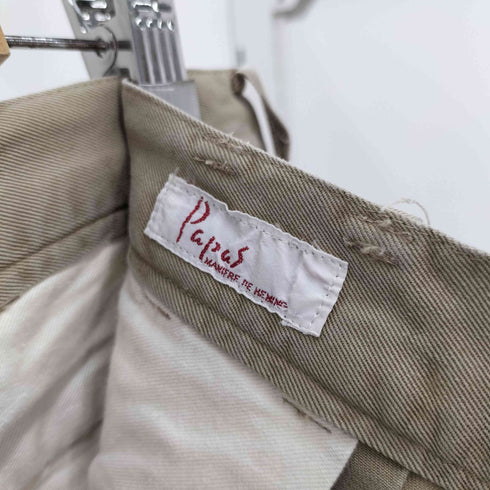 パパス papas ウール 2タック ワイドスラックス メンズ JPN:L