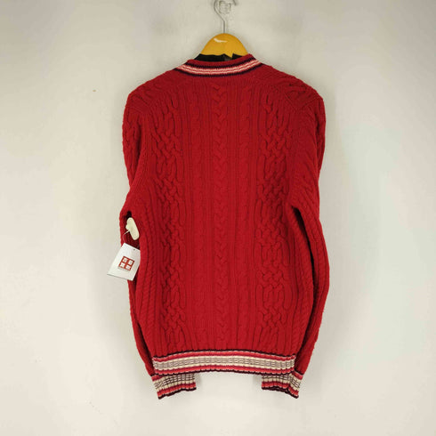 VICTOIRE ケーブル編みVネックニット メンズ