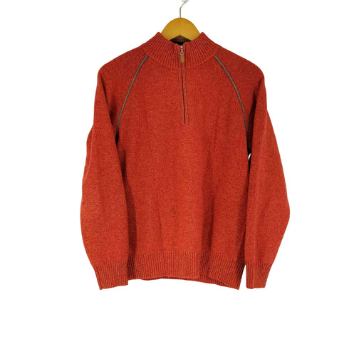 アルファ ALPHA カシミヤ100 ハーフジップニット メンズ JPN:M