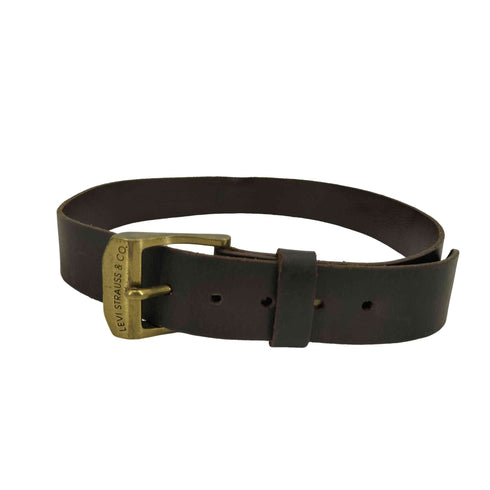 リーバイス Levis 真鍮バックルブラウンレザーベルト メンズ